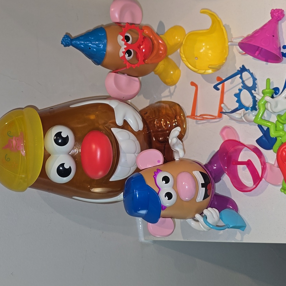 Vintage Hasbro Mr. Potato Head Tube With Peices